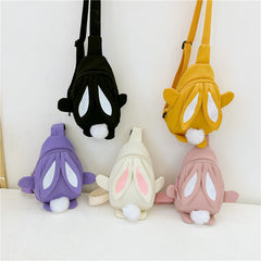 Kids Rabbit Ears Shoulder Bag - Cartoon Chest Bag for Girls
