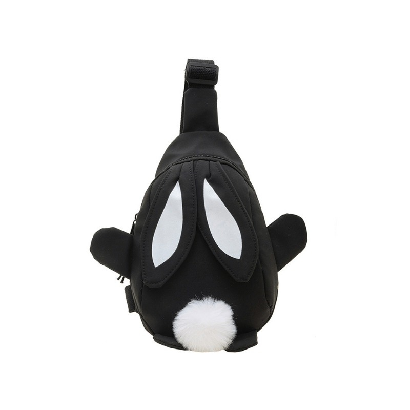 Kids Rabbit Ears Shoulder Bag - Cartoon Chest Bag for Girls