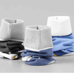 5 Pairs Men's Anti-odor Mid-calf Socks for Outdoor Activities