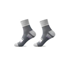 5 Pairs Men's Anti-odor Mid-calf Socks for Outdoor Activities