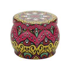 Large Belly Metal Box Iron Flower Tea Tin Can Retro Printing Tin Can