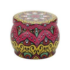 Large Belly Metal Box Iron Flower Tea Tin Can Retro Printing Tin Can
