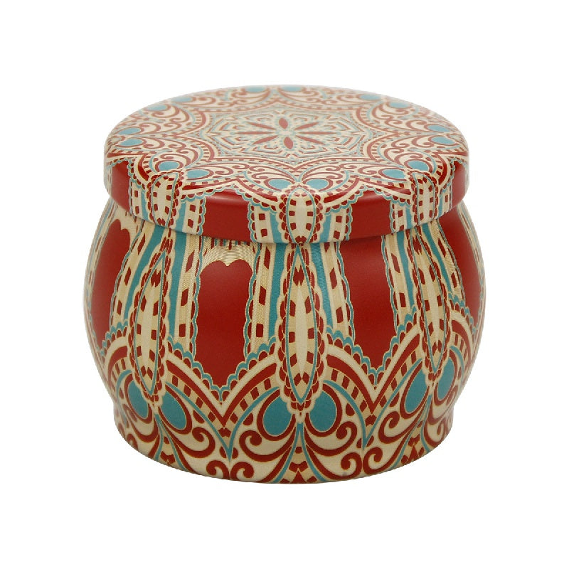 Large Belly Metal Box Iron Flower Tea Tin Can Retro Printing Tin Can