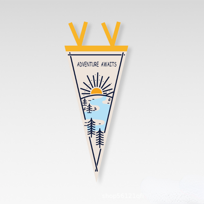 Outdoor Camp Flag Pennant Triangular Bunting Picnic Home Party Tent Flag