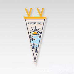 Outdoor Camp Flag Pennant Triangular Bunting Picnic Home Party Tent Flag