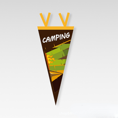 Outdoor Camp Flag Pennant Triangular Bunting Picnic Home Party Tent Flag
