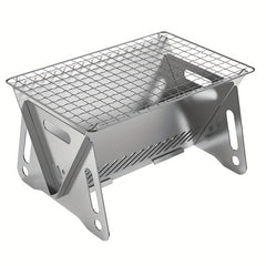 Foldable BBQ Grill Stainless Steel Card Stove Portable Charcoal Stove