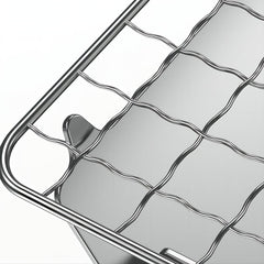 Foldable BBQ Grill Stainless Steel Card Stove Portable Charcoal Stove
