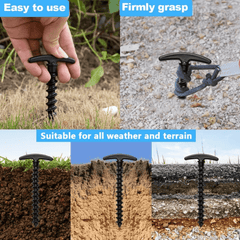 10pcs 5 7in Tent Pegs Ground Nails, Tent Stakes for Hiking Camping
