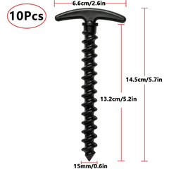 10pcs 5 7in Tent Pegs Ground Nails, Tent Stakes for Hiking Camping