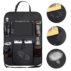 Car Backseat Organizer with Tablet Holder & Storage Pockets