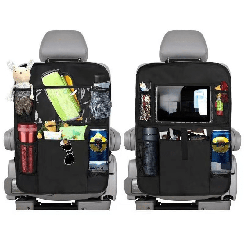 Car Backseat Organizer with Tablet Holder & Storage Pockets