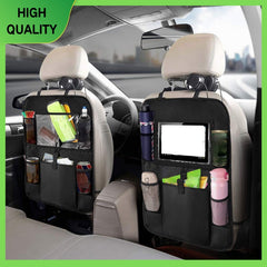 Car Backseat Organizer with Tablet Holder & Storage Pockets
