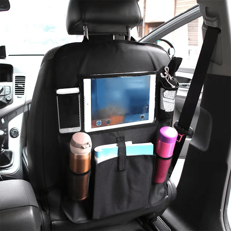 Car Backseat Organizer with Tablet Holder & Storage Pockets