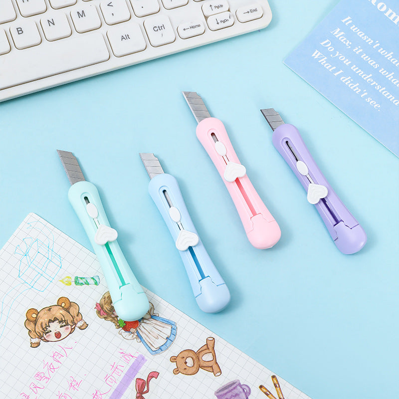 High Beauty Love Mini Art Colorful Office Demolition Portable Hand Knife