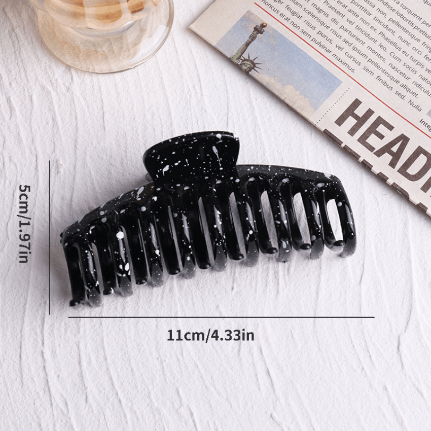 Splash Ink Pattern Large Hair Clip Claw Clip Accessories For Girls Kids