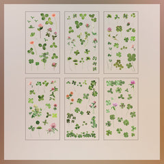 6pcs Flowers Stickers Scrapbook Bullet Journal Self adhesive Stickers
