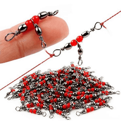 T-shaped Swivel Ring Fishing Line Hook Connector 10-20pcs