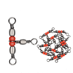 T-shaped Swivel Ring Fishing Line Hook Connector 10-20pcs