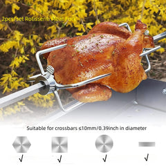 Rotisserie Meat Fork Stainless Steel BBQ Forks Set