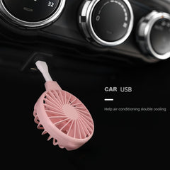 Mini Handheld Fan USB Portable for Makeup Travel Beach Indoor & Outdoor