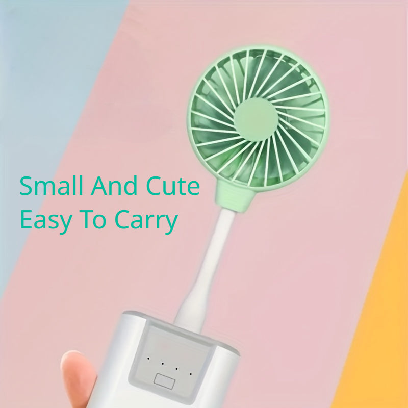 Mini Handheld Fan USB Portable for Makeup Travel Beach Indoor & Outdoor