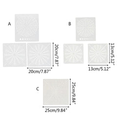 Stencils Painting Templates Reusable PET DIY Rock Scrapbook Tools