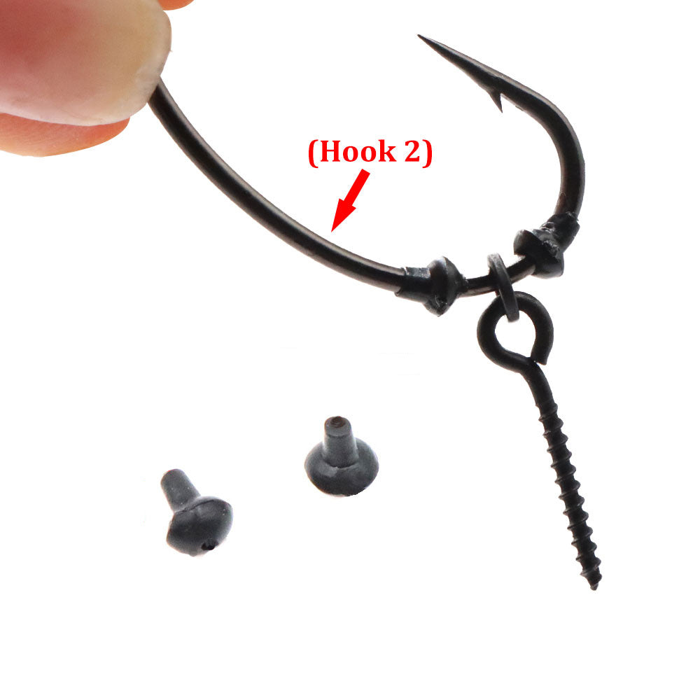 70pcs Fishing Hook Bait Stopper Boilies Bead Stoppers Tackle Kit