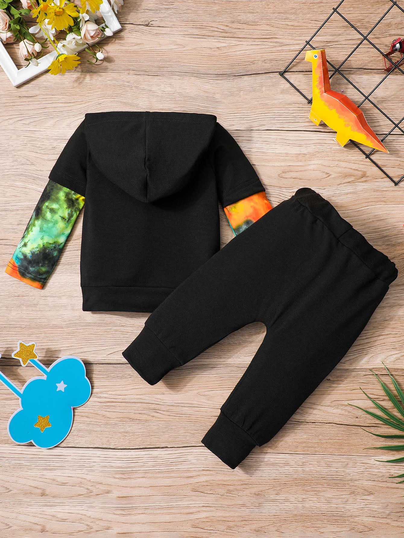 Toddler Boy's Tie Dye Hoodie & Sweatpants Set