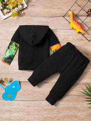 Toddler Boy's Tie Dye Hoodie & Sweatpants Set
