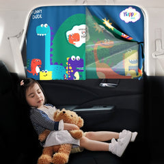 Telescopic Magnetic Car Window Shades Sun Block Mesh Curtain