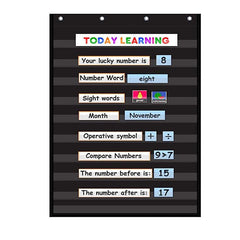 Standard Pocket Charts Bag Clear 10 Pockets 28x43 Inc