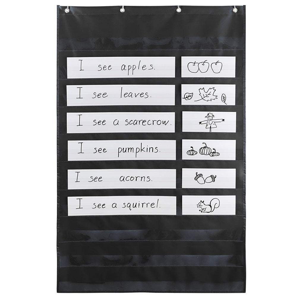 Standard Pocket Charts Bag Clear 10 Pockets 28x43 Inc