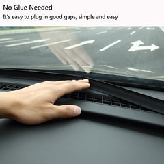 Car Front Under Windshield Panel Sealed Trim Moulding Rubber Strips