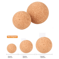 Eco Friendly Cork Fascia Ball Yoga Massage Ball Fitness Pilates Equipment