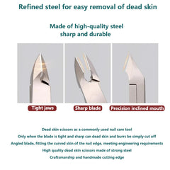 Durable Stainless Steel Dead Skin Pliers Fingernail Scissors Nail Clipper