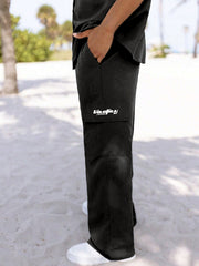 Creative Pattern Print Cargo Pants Men s Flap Pocket Trousers