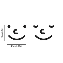 Creative Happy Face Toilet Sticker Waterproof Decor