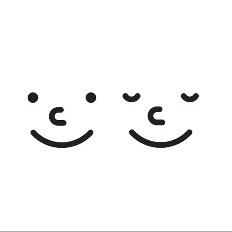 Creative Happy Face Toilet Sticker Waterproof Decor