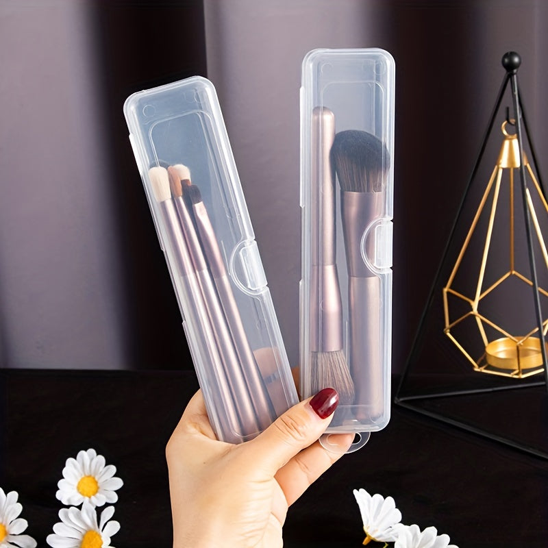 Clear Makeup Brush Organizer Cosmetic Box Travel Holder