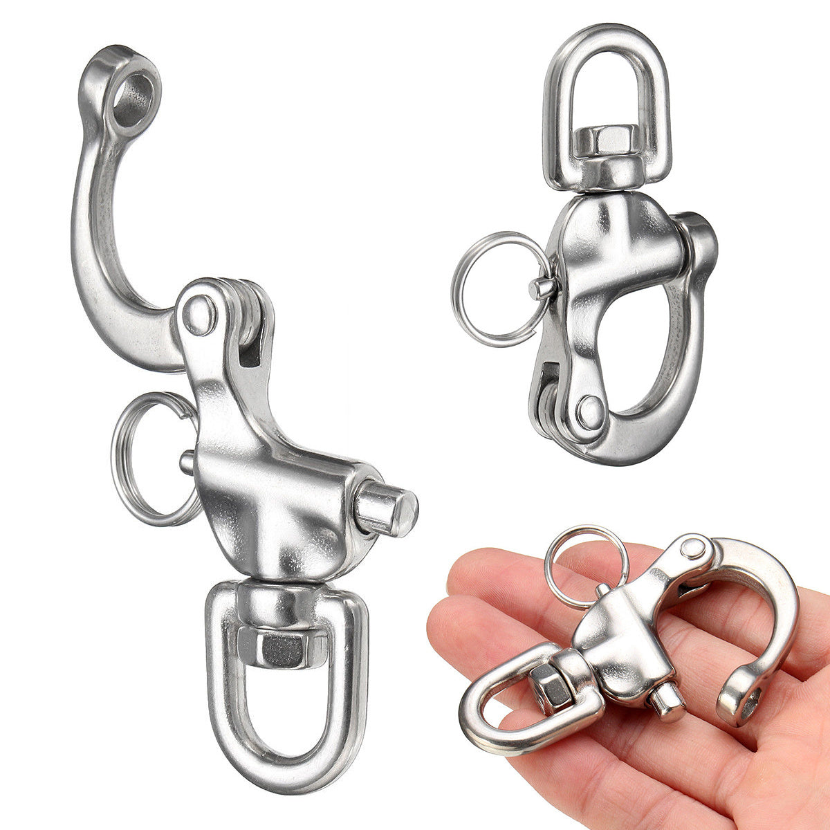 316 Stainless Steel Swivel Shackle Quick Release for Boat Anchor Chain