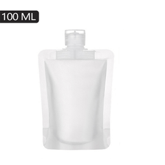 10pcs Refillable Flat Pouch Clear Plastic Empty Packaging Bag for Travel Liquid