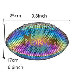 PU Reflective Football for Night Games & Training - Glows in Dark