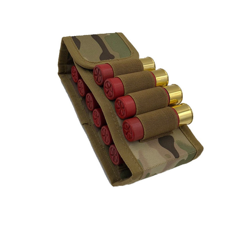 Tactical Molle Magazine Pouch 16 Round 12 Gauge 12GA Ammo Shells Holder