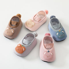 Baby Boys Cartoon Bear Floor Socks Non-slip Shoes Toddlers Children's Socks