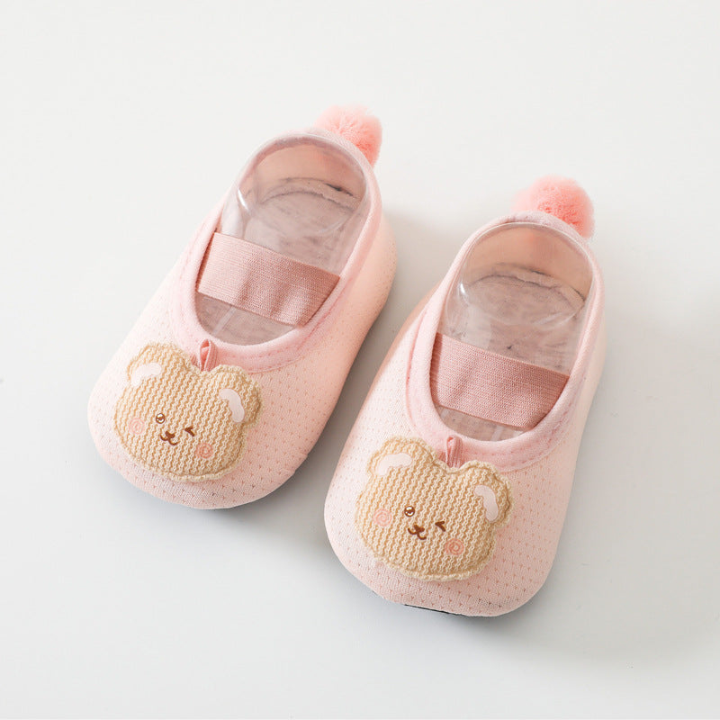 Baby Boys Cartoon Bear Floor Socks Non-slip Shoes Toddlers Children's Socks