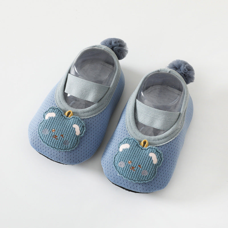 Baby Boys Cartoon Bear Floor Socks Non-slip Shoes Toddlers Children's Socks