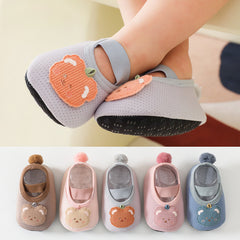 Baby Boys Cartoon Bear Floor Socks Non-slip Shoes Toddlers Children's Socks