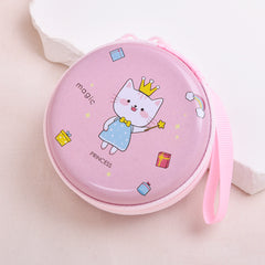 Cartoon Cat LED Watch Set with Silicone Strap Necklace Bracelet Coin Purse