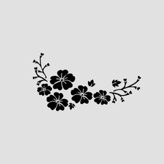 Reflective Flower Blossom Car Decal